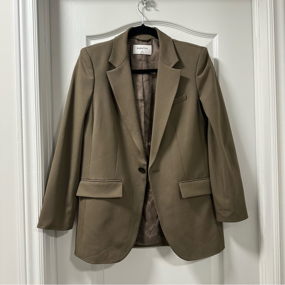 Aritzia Babaton Agency Blazer Wool Sz XXS